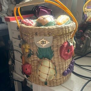 Vintage Jamaica wicker purse.